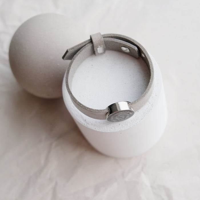 Echtleder-Schieberarmband breit