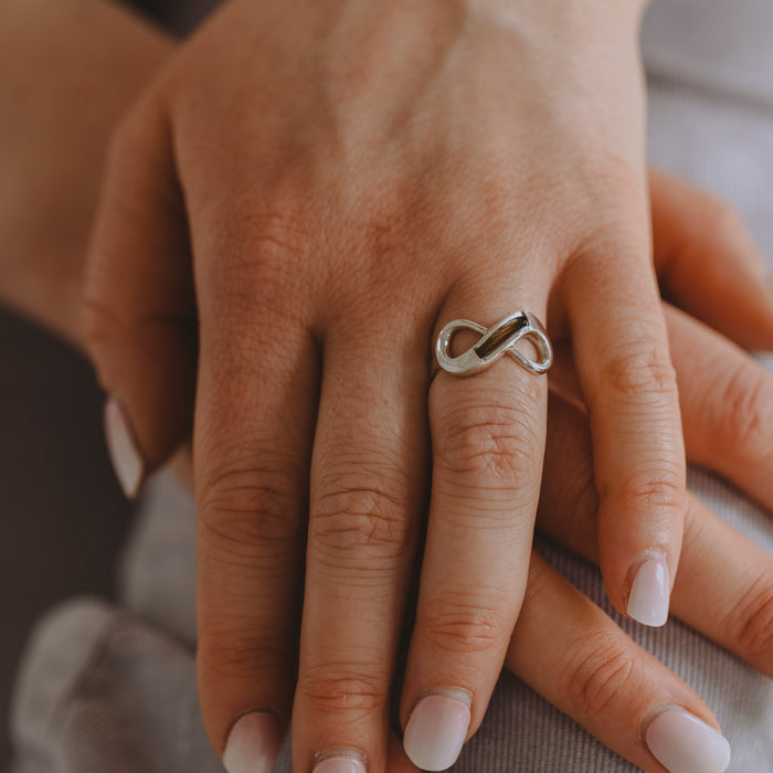 INFINITY Asche- oder Haarring