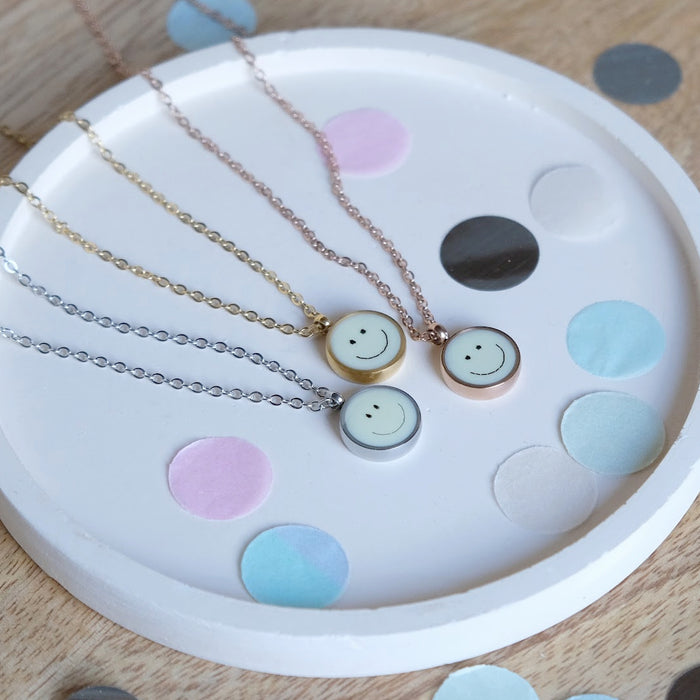 LITTLE ETERNAL SMILEY – Haarkette pastellgelb