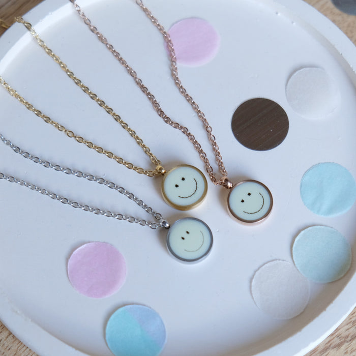 LITTLE ETERNAL SMILEY – Haarkette pastellgelb