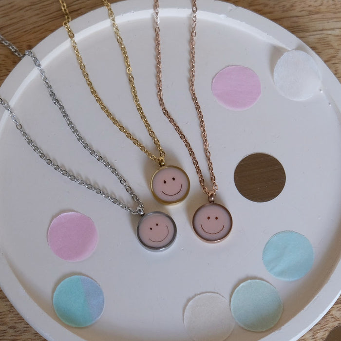LITTLE ETERNAL SMILEY – Haarkette rose
