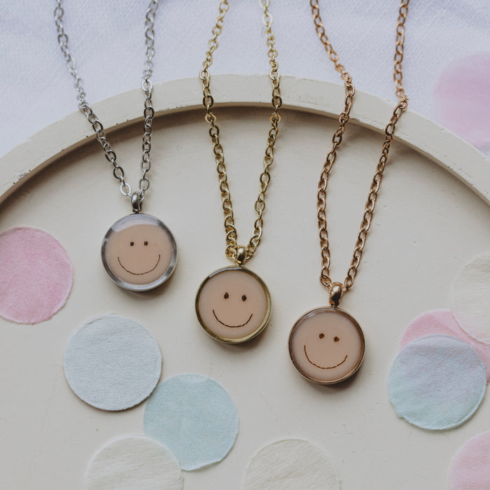 LITTLE ETERNAL SMILEY – Haarkette rose
