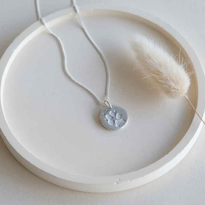 MEMORY SILVER FOREVER - Kette mit individuellem Pfotenabdruck