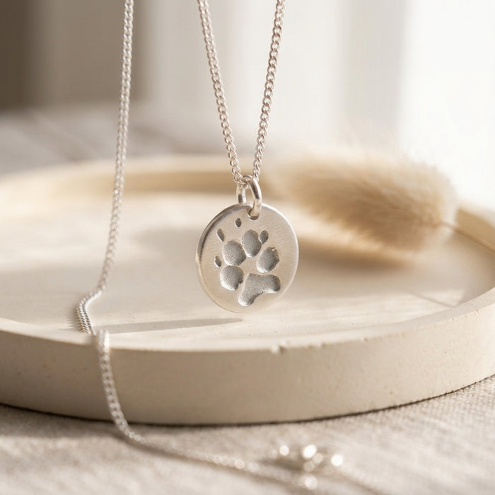 MEMORY SILVER FOREVER - Kette mit individuellem Pfotenabdruck