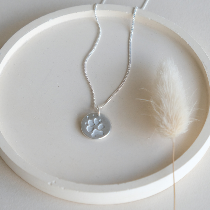 MEMORY SILVER FOREVER - Kette mit individuellem Pfotenabdruck