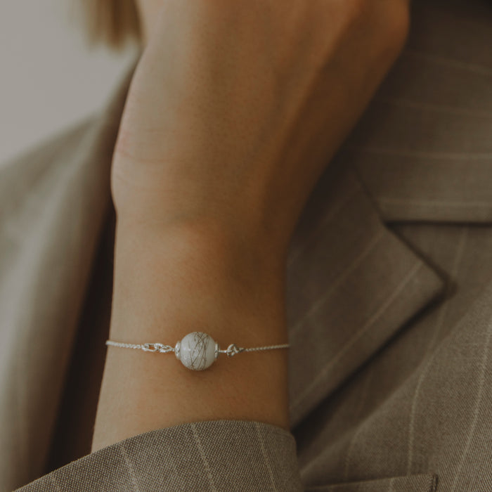 PEARLY - Haararmband mit Perle