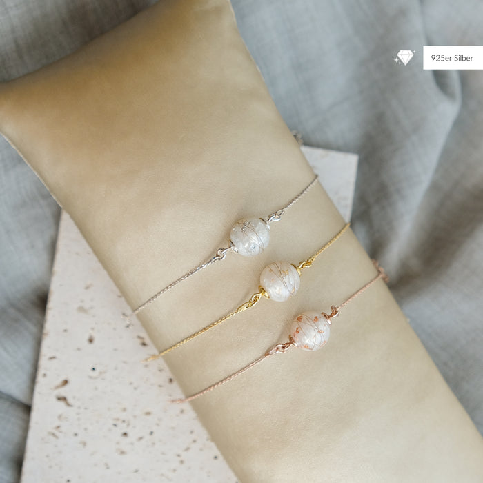 PEARLY - Haararmband mit Perle